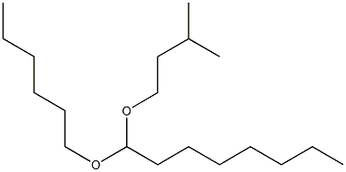 Octanal hexyl(3-methylbutyl)acetal,,结构式