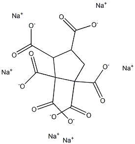 1,1,2,2,3,4-Cyclopentanehexacarboxylic acid hexasodium salt Structure