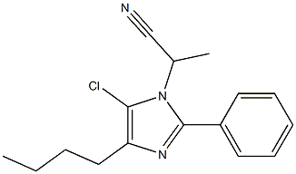 4-Butyl-5-chloro-1-(1-cyanoethyl)-2-phenyl-1H-imidazole