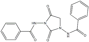 N-(3-(Benzoylamino)-2,4-dioxoimidazolidin-1-yl)benzamide Struktur