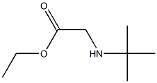 (tert-ブチルアミノ)酢酸エチル 化学構造式