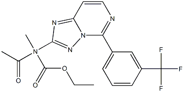 2-(N-Acetyl-N-ethoxycarbonylmethylamino)-5-[3-trifluoromethylphenyl][1,2,4]triazolo[1,5-c]pyrimidine