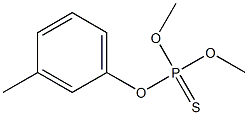 Thiophosphoric acid O,O-dimethyl O-[m-methylphenyl] ester 结构式