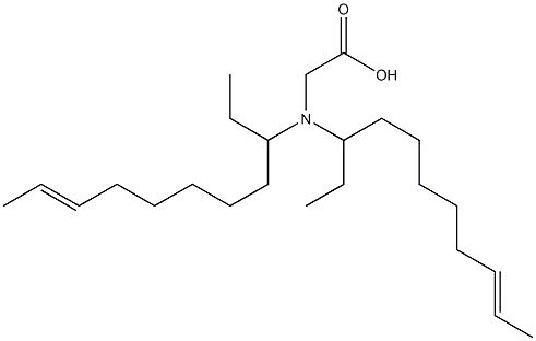 N,N-Di(9-undecen-3-yl)aminoacetic acid,,结构式