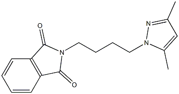 2-[4-(3,5-Dimethyl-1H-pyrazol-1-yl)butyl]-2H-isoindole-1,3-dione Struktur