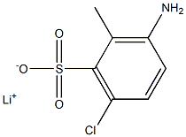 3-Amino-6-chloro-2-methylbenzenesulfonic acid lithium salt 结构式