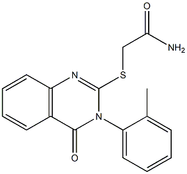 2-(2-Amino-2-oxoethylthio)-3-(2-methylphenyl)-quinazolin-4(3H)-one