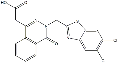  3-[(5,6-Dichloro-2-benzothiazolyl)methyl]-3,4-dihydro-4-oxophthalazine-1-acetic acid