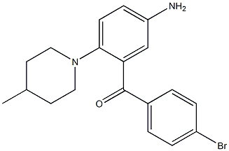 5-Amino-4'-bromo-2-(4-methyl-1-piperidinyl)benzophenone Struktur