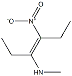(E)-3-Methylamino-4-nitro-3-hexene Struktur
