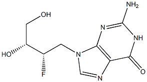 2-Amino-9-[(2S,3R)-2-fluoro-3,4-dihydroxybutyl]-1,9-dihydro-6H-purin-6-one