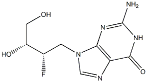 2-Amino-9-[(2S,3R)-2-fluoro-3,4-dihydroxybutyl]-1,9-dihydro-6H-purin-6-one|