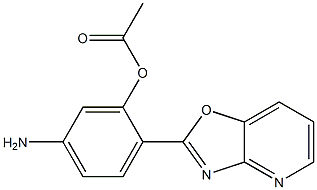 Acetic acid 2-[oxazolo[4,5-b]pyridin-2-yl]-5-aminophenyl ester Structure