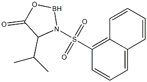 2,3-Dihydro-4-isopropyl-3-[(1-naphtyl)sulfonyl]-1,3,2-oxazaborol-5(4H)-one 结构式