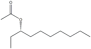 (-)-酢酸(S)-1-エチルオクチル 化学構造式