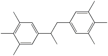 5,5'-(1,2-プロパンジイル)ビス(1,2,3-トリメチルベンゼン) 化学構造式