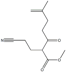 2-(2-Cyanoethyl)-6-methyl-3-oxo-6-heptenoic acid methyl ester