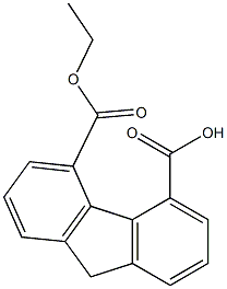9H-Fluorene-4,5-dicarboxylic acid 4-ethyl ester,,结构式