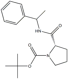 (2S)-1-tert-Butoxycarbonyl-N-(1-phenylethyl)pyrrolidine-2-carboxamide Structure