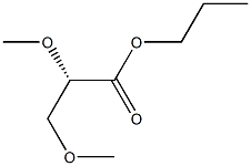 [S,(-)]-2,3-Dimethoxypropionic acid propyl ester Structure