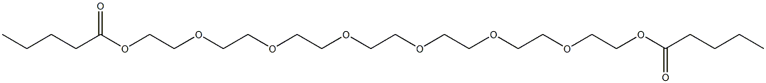 2,2'-[1,2-エタンジイルビス[オキシ(2,1-エタンジイル)オキシ(2,1-エタンジイル)オキシ]]ビス(エタノールバレラート) 化学構造式