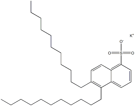 5,6-Diundecyl-1-naphthalenesulfonic acid potassium salt Struktur
