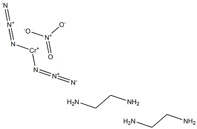 cis-Diazidobis(ethylenediamine)chromium(III) nitrate Structure