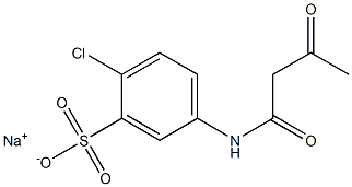 5-(Acetoacetylamino)-2-chlorobenzenesulfonic acid sodium salt,,结构式