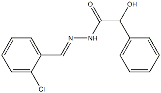 N'-(2-Chlorobenzylidene)-2-phenyl-2-hydroxyacetohydrazide Structure