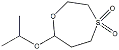 7-イソプロポキシ-1,4-オキサチエパン4,4-ジオキシド 化学構造式