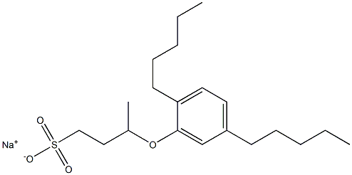 3-(2,5-Dipentylphenoxy)butane-1-sulfonic acid sodium salt