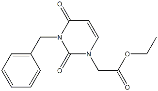 3-Benzyl-1-(ethoxycarbonylmethyl)uracil Structure