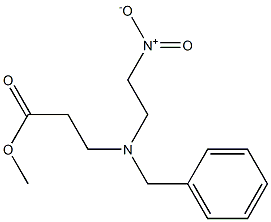 3-[Benzyl(2-nitroethyl)amino]propionic acid methyl ester Structure