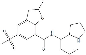  2,3-Dihydro-2-methyl-5-(methylsulfonyl)-N-[1-propyl-2-pyrrolidinylmethyl]benzofuran-7-carboxamide