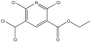 2,6-Dichloro-5-(dichloromethyl)pyridine-3-carboxylic acid ethyl ester,,结构式