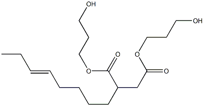 2-(5-オクテニル)こはく酸ビス(3-ヒドロキシプロピル) 化学構造式