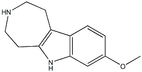 1,2,3,4,5,6-ヘキサヒドロ-8-メトキシアゼピノ[4,5-b]インドール 化学構造式