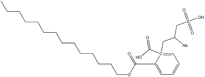 Phthalic acid 1-tetradecyl 2-(2-sodiosulfopropyl) ester Structure