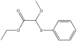 2-(Phenylthio)-2-methoxyacetic acid ethyl ester Structure