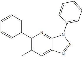 3,5-ジフェニル-6-メチル-3H-1,2,3-トリアゾロ[4,5-b]ピリジン 化学構造式