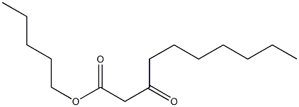 3-Oxodecanoic acid pentyl ester 结构式