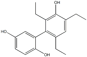 2',4',6'-Triethyl-1,1'-biphenyl-2,3',5-triol Structure