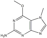 6-Methoxy-7-methyl-7H-purin-2-amine Struktur