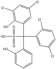 (2,5-Dichlorophenyl)(3,5-dichloro-2-hydroxyphenyl)(2-hydroxyphenyl)methanesulfonic acid