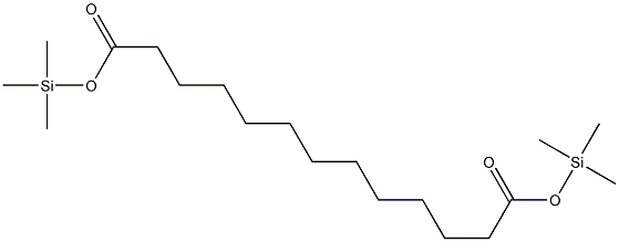 Tridecanedioic acid di(trimethylsilyl) ester,,结构式