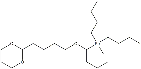 [4-(1,3-Dioxan-2-yl)butyloxy]methyltributylplumbane 结构式