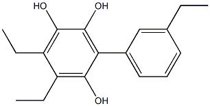 5,6-Diethyl-3-(3-ethylphenyl)benzene-1,2,4-triol|