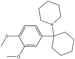 1-(Piperidin-1-yl)-1-(3,4-dimethoxyphenyl)cyclohexane 结构式