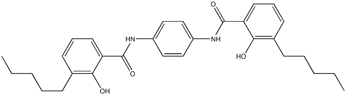 N,N'-Bis(3-pentylsalicyloyl)-p-phenylenediamine Structure