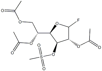 2-O,5-O,6-O-Triacetyl-3-O-(methylsulfonyl)-D-glucofuranosyl fluoride